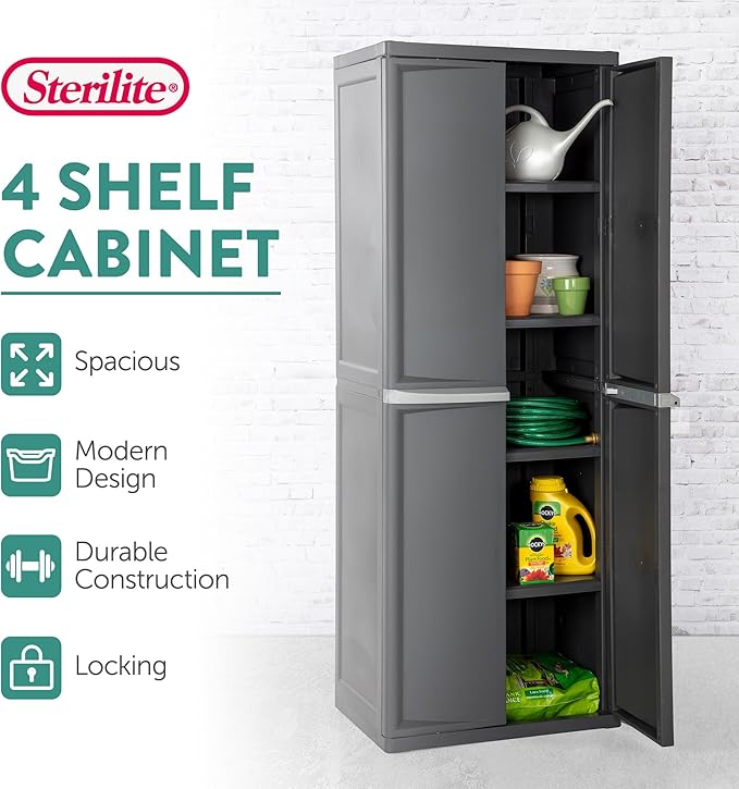 Sterilite 4 Shelf Cabinet