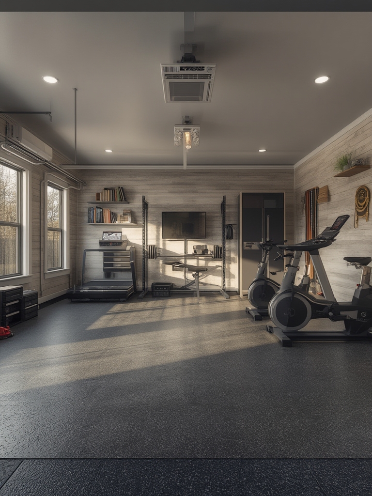 garage conversion home gym - Illustration 3