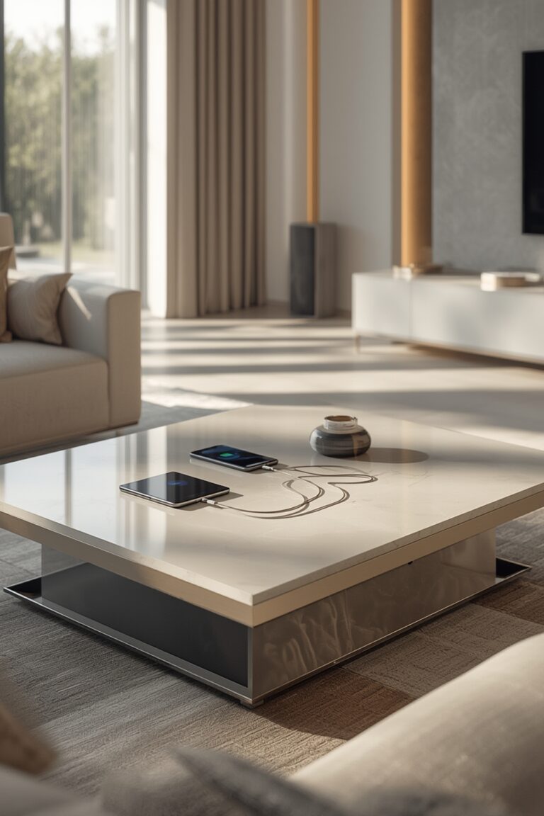 hidden charging station furniture