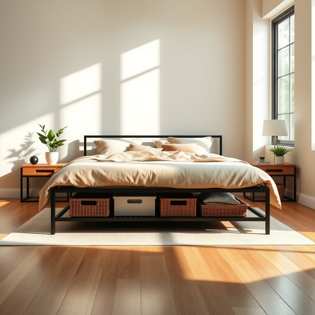 metal bedframe product view