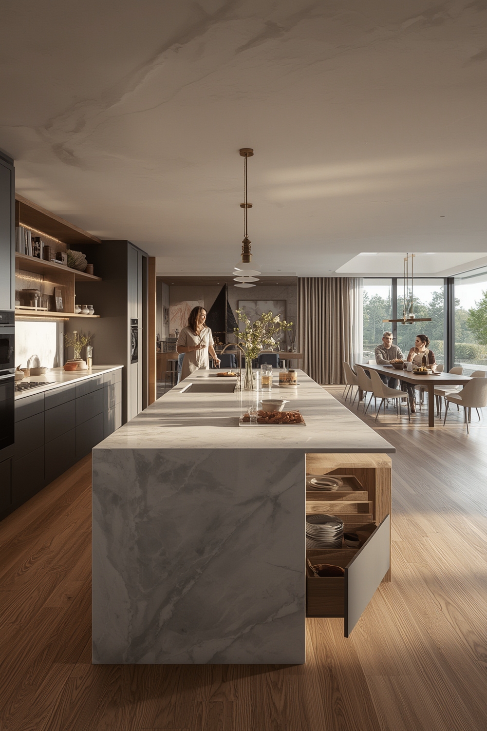 multifunctional kitchen island - Illustration 1