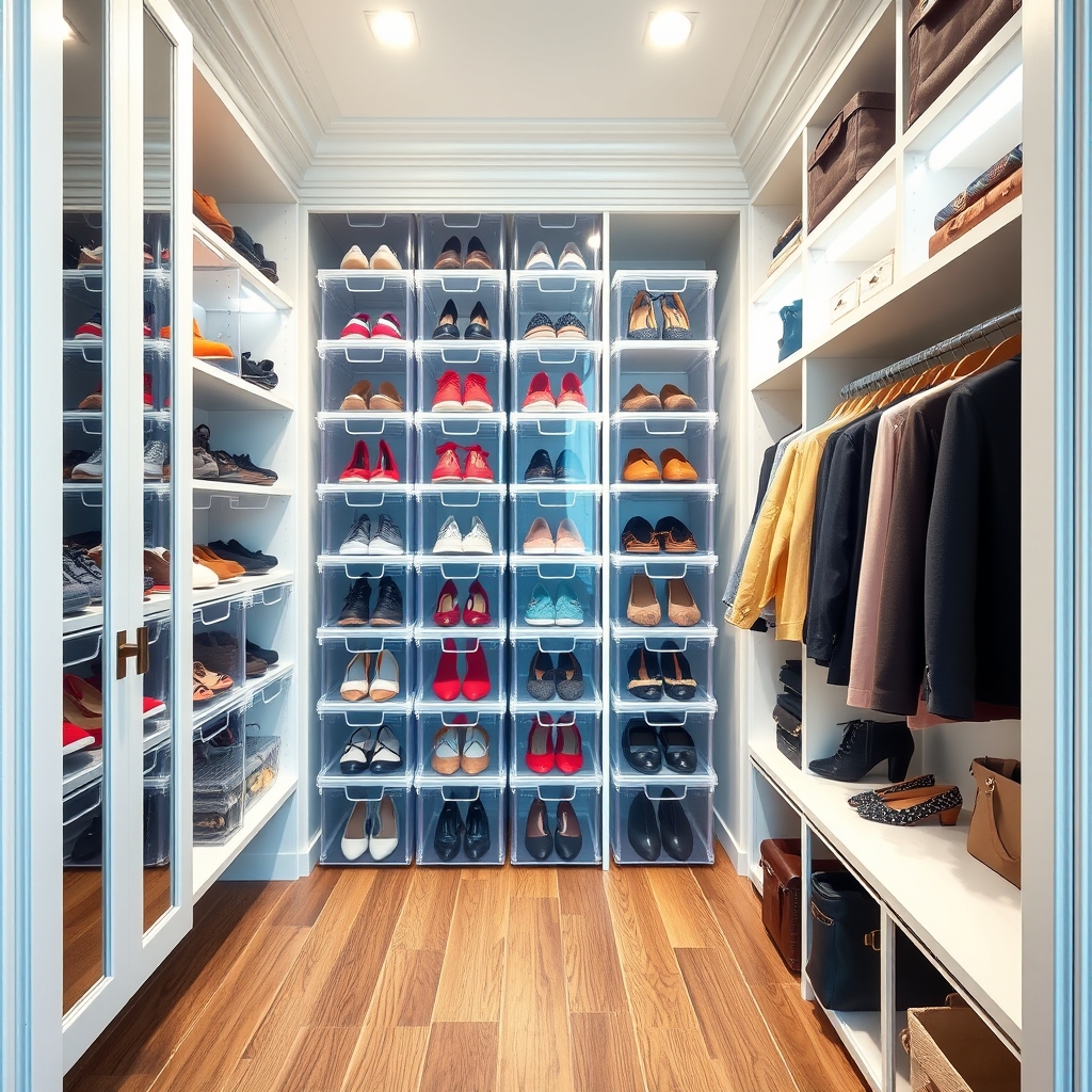 shoe organizer in action
