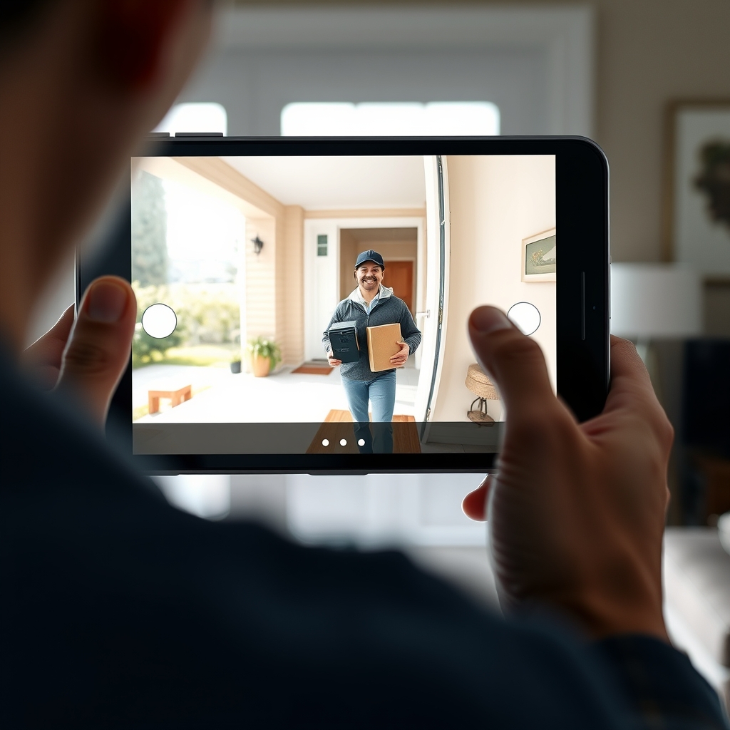 ring doorbell in action